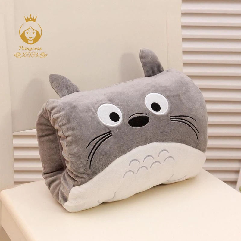 Dessin animé Totoro chaud hiver main plus chaud oreiller main chaude jouets en peluche filles saint valentin cadeau