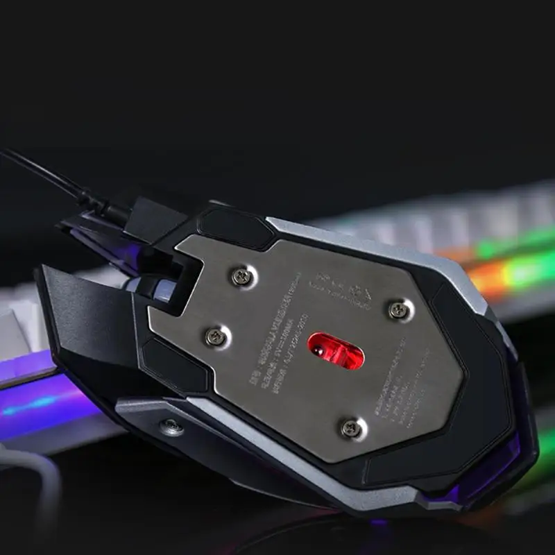 VKTECH 104 клавиш игровая механическая клавиатура мышь набор USB Проводная эргономичная RGB подсветка клавиатура мыши комбо для ноутбука Настольный ПК