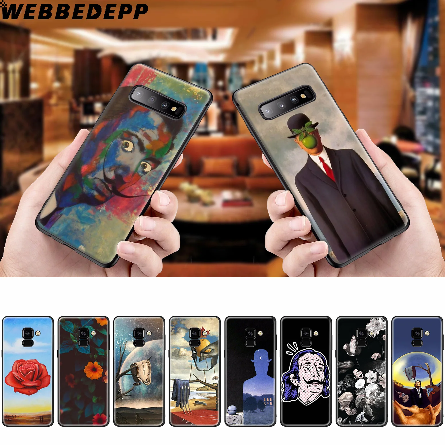 WEBBEDEPP Alvador Dali силиконовый чехол для Samsung Galaxy A3 A5 A6 A7 A8 A9 A10 A20 A30 A40 A50 A70 M10 M20 M30 |