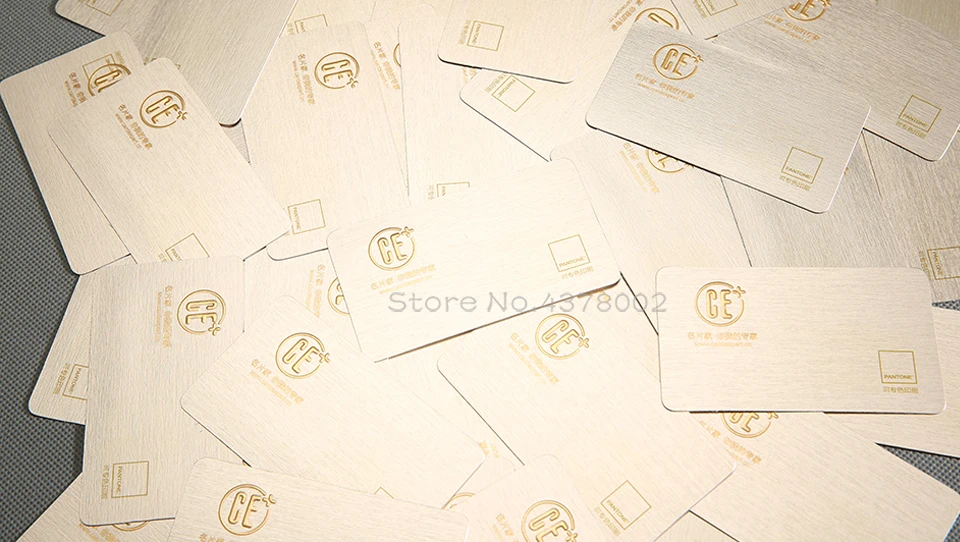 Высококлассная специальная бумага на заказ визитные карточки печать Джаз Металл платина/260 г