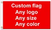 Custom flag 90*150CM any color any logo as your request With White Sleeve Metal Grommets ► Photo 1/4