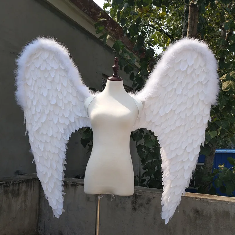 

Real estate opening creative props white angel feather wings Cosplay Fashion accessories beautiful Wedding shooting supplies
