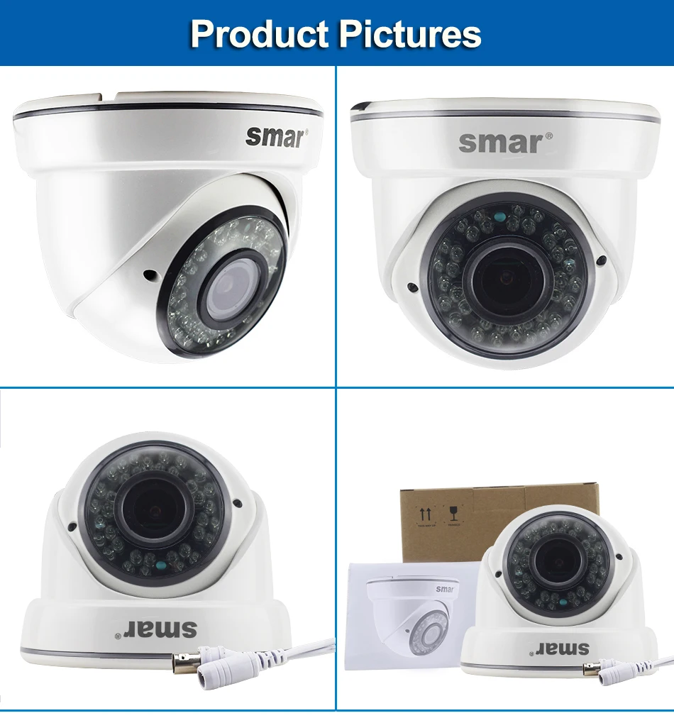 Smar 5MP AHD Camera With SONY IMX326 Dome Security Video Surveillance Camera 2.8-12mm Manual Varifocal Lens 36 Infrared Leds (3)