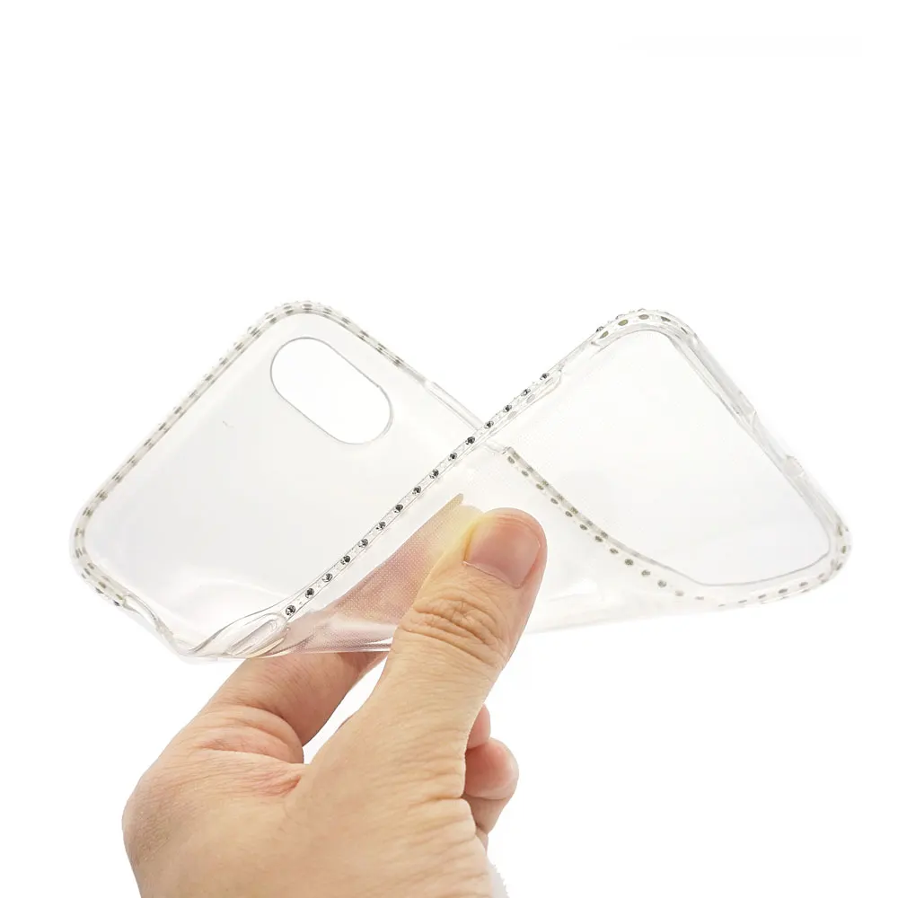 Portefeuille For iPhone X Case Silicone Rhinestones Soft TPU Ring Holder Lanyard Case Cover For iPhone 8 Plus 7 6 6S 5 S iPhone8 (24)