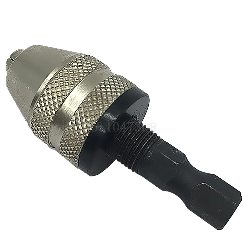 

1/4" Keyless Chuck Hex Shank Mini Chuck Drill Drive Adapter Drill Bit Quick Change Driver For Cordless Screwdriver Impact Driver