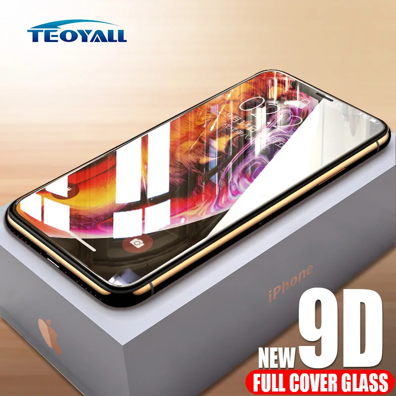 9D защитное стекло TeoYall для iPhone X XR закаленное XS MAX Защита экрана стекло|Защитные