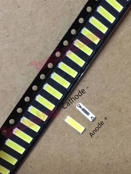 

100PCS/Lot Lextar SMD LED 7020 3V 0.5W 50LM Cool White For TV Backlight