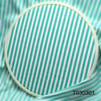 2016 Green Stripe Cotton fabric by Meter for Clothes Baby Bibs Cloth Table Cloth Quilt Tissues Materials T030301 100x160cm