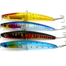 Высокая встряхивания Минноу Бас Новое поступление 4 цвета 11.5 см 11.2 г большие пластиковые Блесен 20 шт. Рыбалка Bait