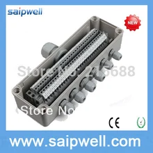 Saipwell waterproof plastic junction box cable terminal box power supply junction box IP65 80*250*85mm type DS-AT-0825-1