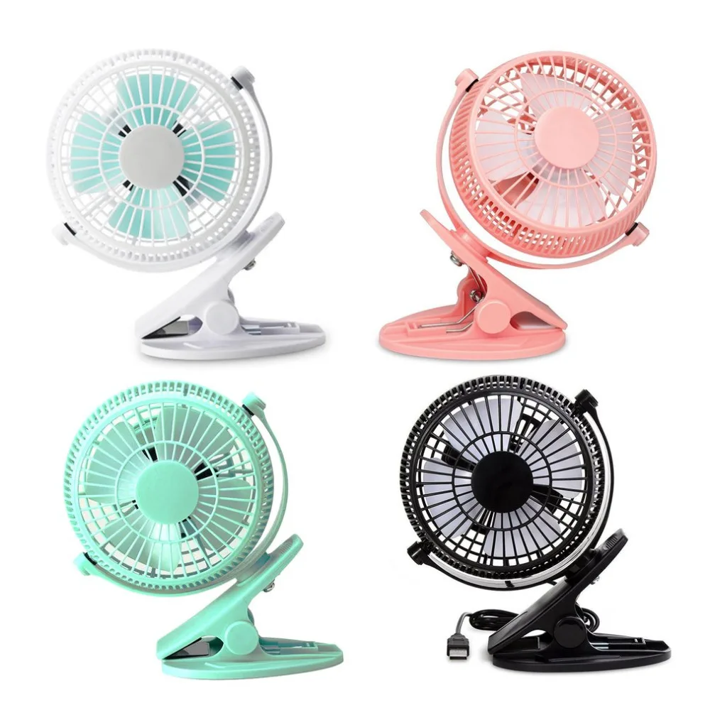 

New arrival 360 Degreen Electric Desktop Computer FanRotation Portable USB Desk FanClip Design Desk Electric Fan For Home Office