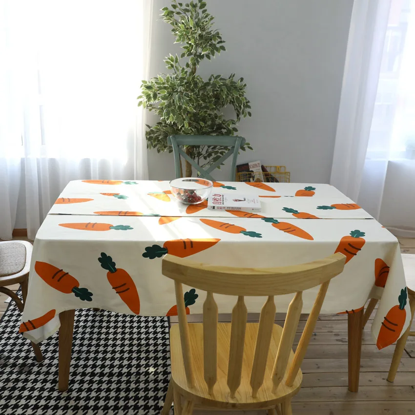 Овощи, морковь оригинальная скатерть ткань садовый кофейный столик Скатерть прямоугольная скатерть Водонепроницаемая скатерть