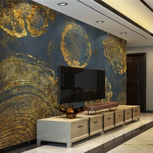Настроить любой размер 3D украшение интерьера Золотая фольга текстура абстракция Американский ТВ Шелковый фон настенная живопись обои