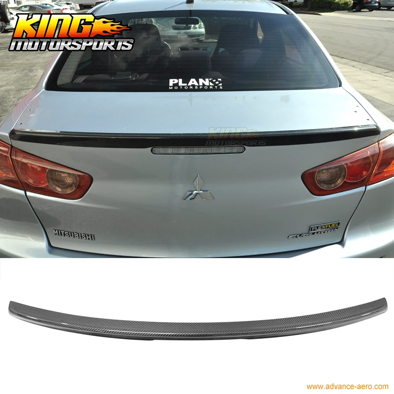 For 2008 2015 Mitsubishi Lancer EVO X Mr Style Carbon Fiber Trunk