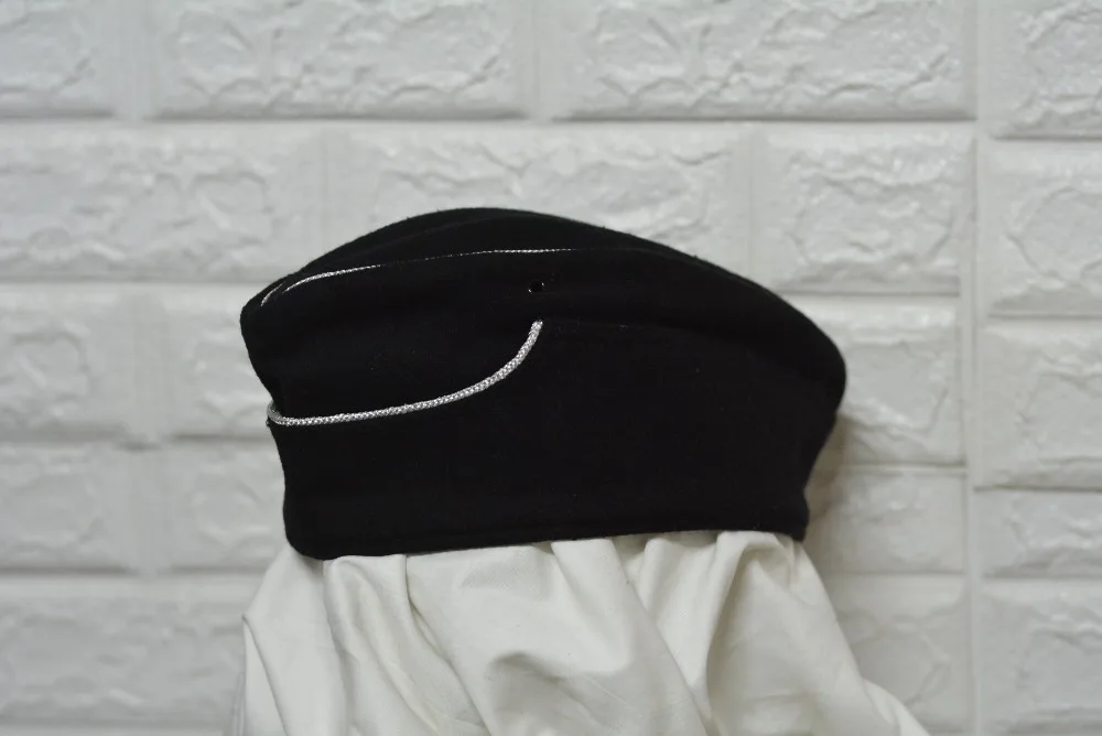 

WW2 E.M.D German .M38 Officer hat . Twill Wool