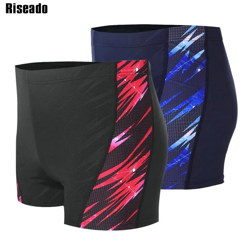 

Riseado Sport Men's Swimwear Swimsuits 2019 New Competition Swimwear Swimming trunks for Men Swim Shorts