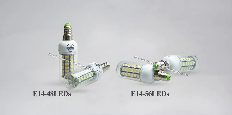 E27 E14 светодиодный лампы Светильник лампы 5730 220 В 24 36 48 56 69 светодиодный s светодиодный кукурузы светодиодный шарик Рождество лампада светодиодный люстра Свеча светильник Инж