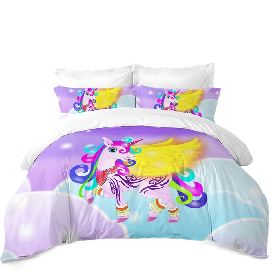 unicorn princess bedding