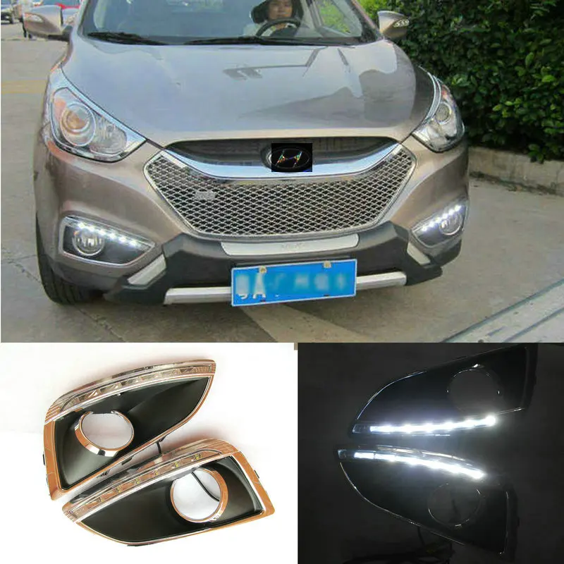 

LED Daytime Running Light for Hyundai IX35 2010-2013 DRL Daytime Running Light Waterproof Signal lamp car styling lights
