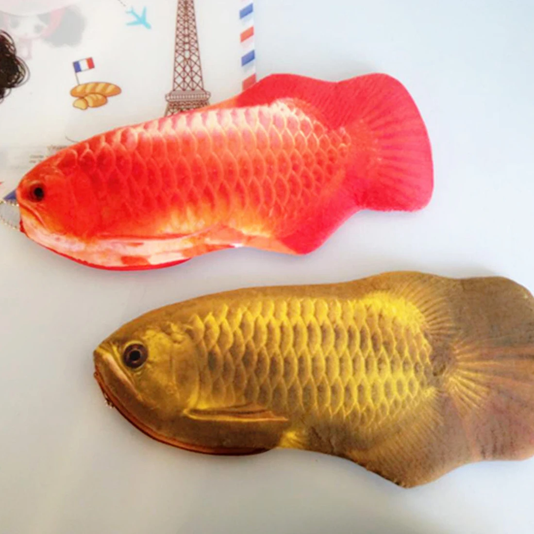 

Creative Fish Shape Pencil Case Kawaii Korea Style Cloth High Quality Pencils Bag School Office Supplies Stationery Pen Box Gift
