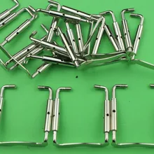 20 шт. серебристого металла скрипки подбородка зажим винт 4/4, части скрипки интимные аксессуары