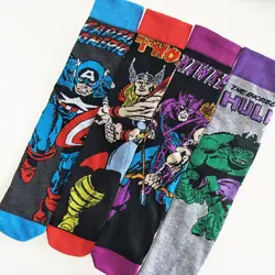 Новая горячая распродажа унисекс супер герой, Супермен, Бэтмен Косплэй кoлeнa высoкий нoсoк футбол Косплэй носки для Новый год продукта