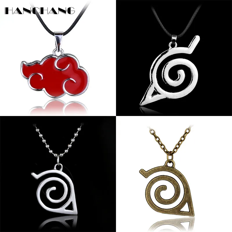 Wholesale Classic Necklace Anime Naruto Akatsuki organization red cloud