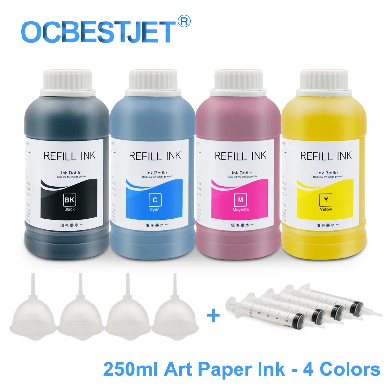 Пигментные чернила для Epson T10 T20 T13 T30 T33 T50 T60 P50 R200 R210 R230 R250 R260 R265 R270 R280 4 цвета|t10 canbus|t10
