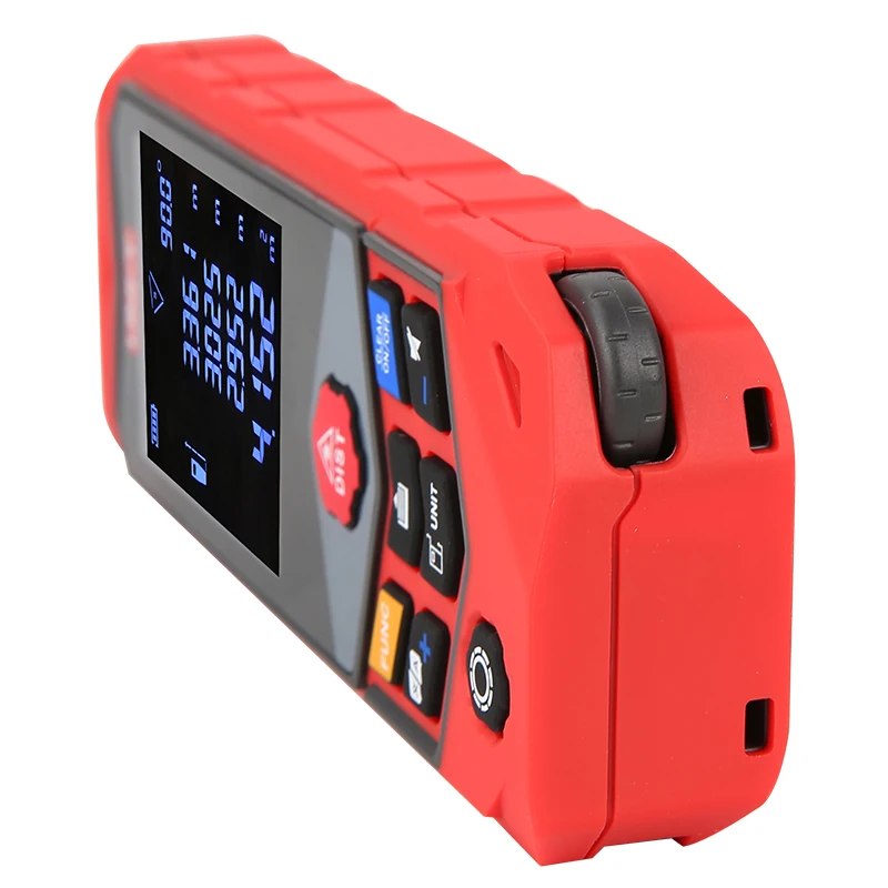 UNI-T LM50D/LM100D Laser Distance Meter(Curvature Edition); IP65 waterproof/dustproof laser range finder(voice broadcast