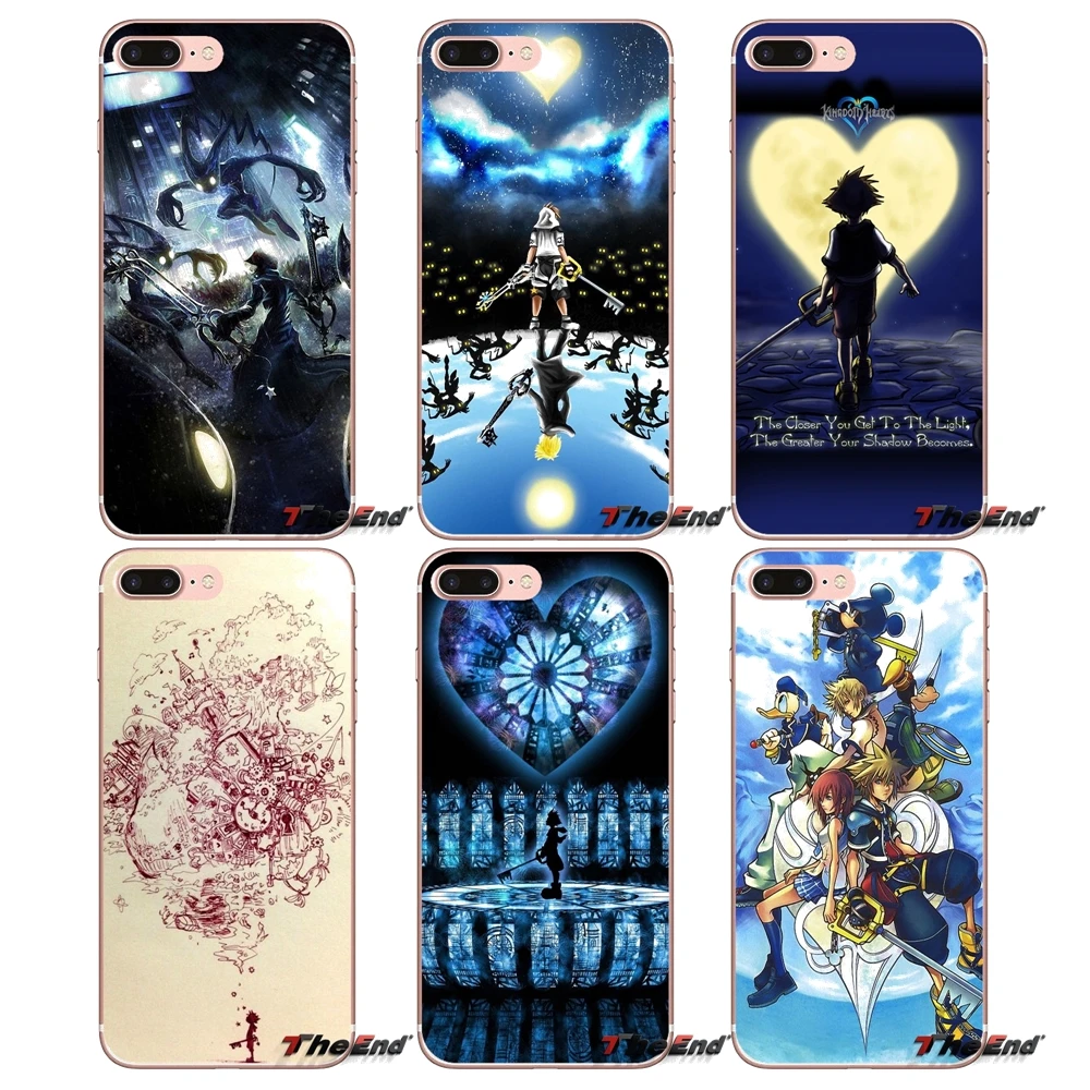 

For Sony Xperia M2 M4 M5 E3 T3 XA Aqua Z Z1 Z2 Z3 Z5 compact LG G4 G5 G3 G2 Mini Kingdom Hearts Game Keyblades Sora Soft Case