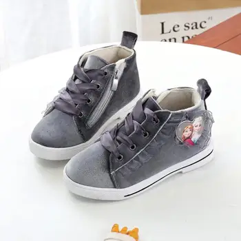 

Girls Boots Warm Children's Shoes Lace Princess Shoes For Baby Girls Top Quality Baby Cotton Zip Kids Snow Boots