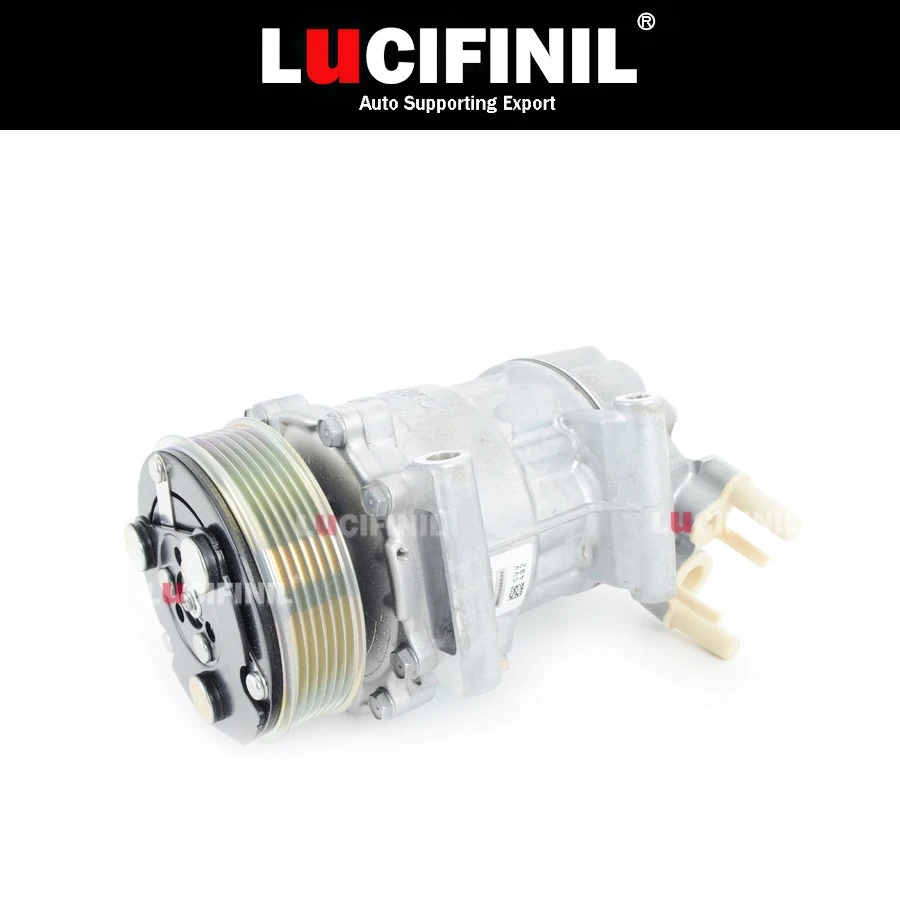 LuCIFINIL MINI A/C Compressor Air Conditoner Compressor With Clutch