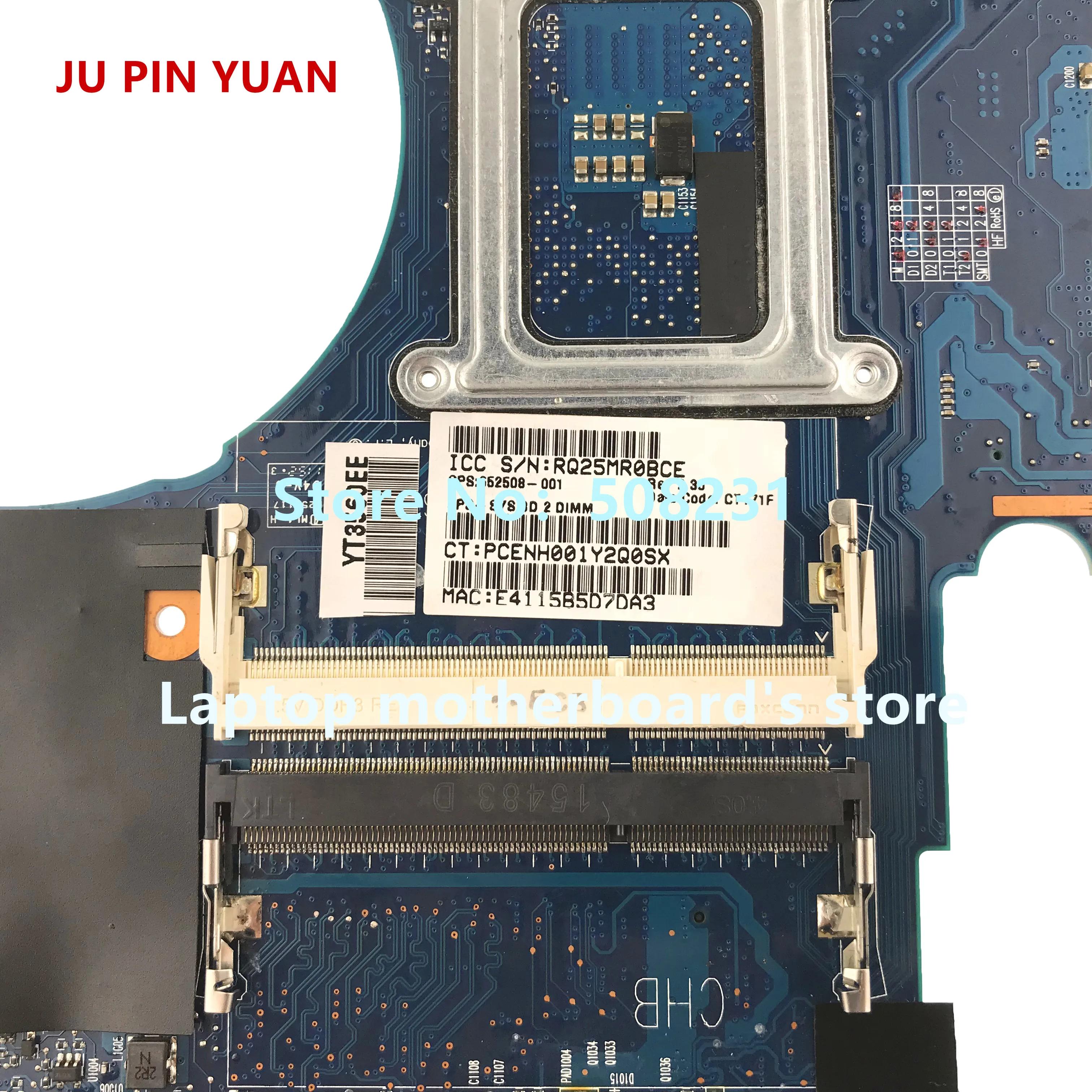 JU PIN юаней 652508-001 652508-501 для hp Elitebook 8760 Вт серии Материнская плата для ноутбука QM67 все функции полностью протестированы