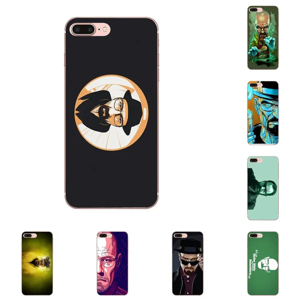 

For Apple iPhone 4 4S 5 5C 5S SE 6 6S 7 8 Plus X XS Max XR TPU Fashion Cover Case Breaking Bad Walter Heisenberg