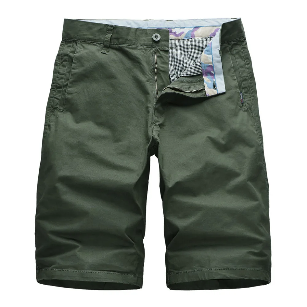 2019 Men's outdoor solid color sexy comfortable beach shorts men swimwear sports tooling beach shorts plus size quick dry 40J17 (4)