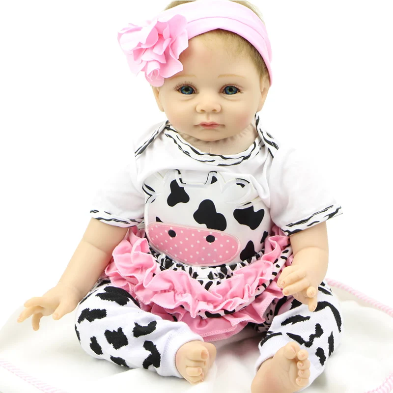 

Lifelike 22inch Handmade Doll Baby Doll Reborn Soft Silicone Newborn Babies Dolls Collectible Finished Doll