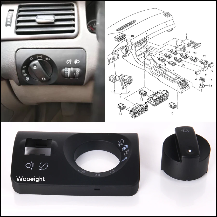 Headlight Fog Light Lamp Control Switch Car 4B1941531F 4B1 941 531F Car Accessories For AUDI A6 Quattro 2002 2003 2004 2005 (4)