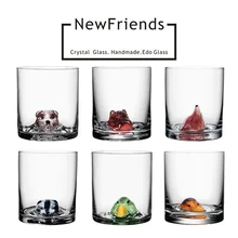 Креативные высокие боросиликатные стеклянные кружки с милым животным, кофейные, молочные, чайные, соковые чашки, пивные, виски, стеклянные кружки для воды, подарки