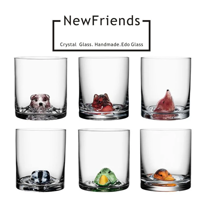 

Creative High Borosilicate Cute Animal Glass Mugs Coffee Milk Tea Juice Cup Beer Whiskey Glass Water Cup Gifts