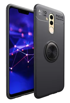 

Stand case Silicone with Ring for Huawei Matte 20 Lite Black