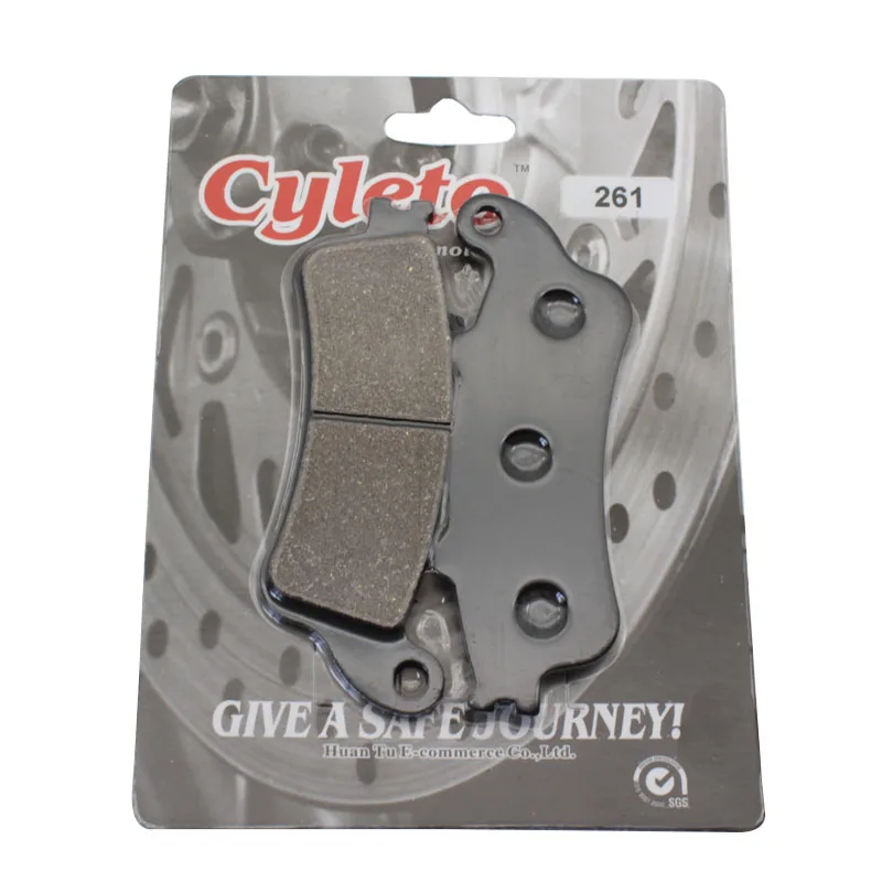 Cyleto Motorcycle Front and Rear Brake Pads for Honda FES125 FES 125 & FES150 FES 150 Pantheon 03-06 FES 250 Foresight 00-05