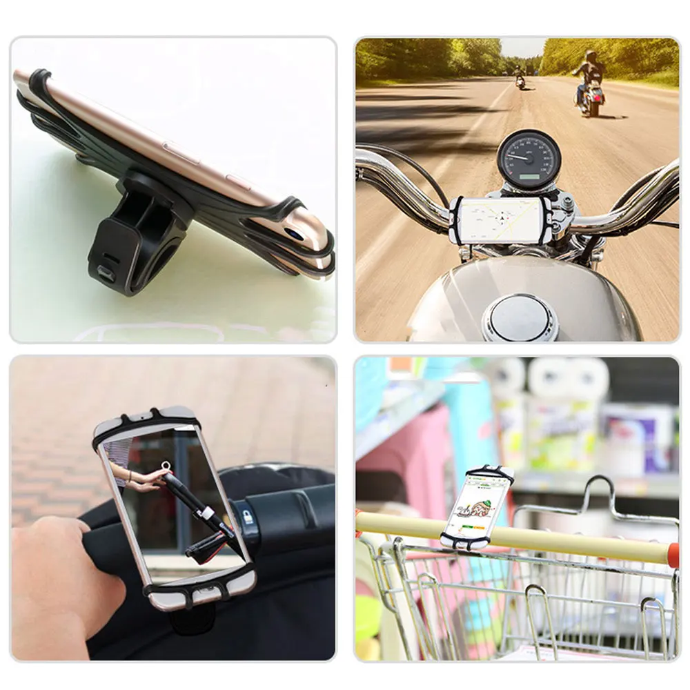 Perfect Black Silicone Cycling Tools Electric Motorcycle Navigation Bracket Bicycle Handbar Clip Durable Mountain Bike 3 Perfect Black Silicone Cycling Tools Electric Motorcycle Navigation Bracket Bicycle Handbar Clip Durable Mountain Bike 3