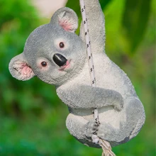 1 шт. садовая статуя милый ребенок восхождение на открытом воздухе коала скульптура, декор для дворика газон