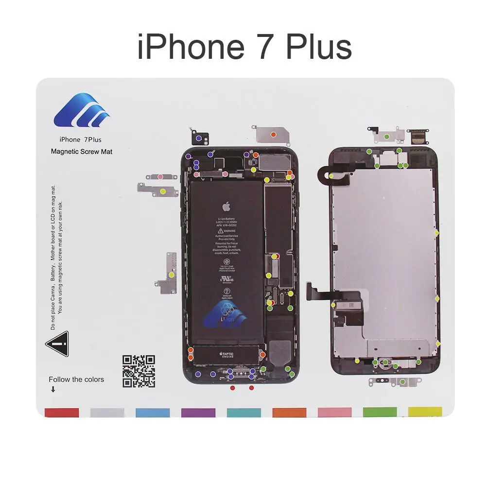 10 видов Профессиональный Магнитный винт коврик рабочий для iphone 4 4s 5 5c 5s 6 6s 6plus plus 7