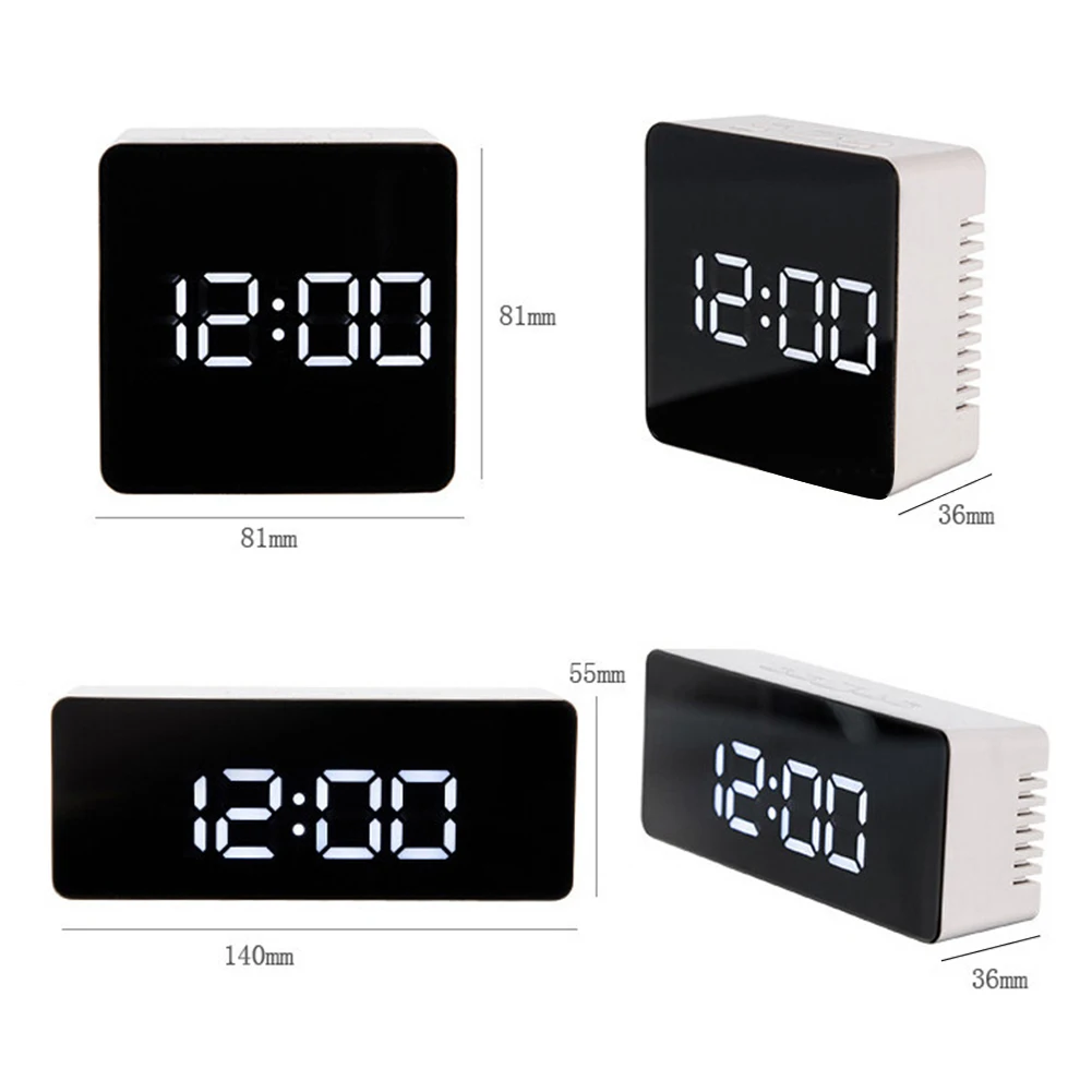 140mm LED Mirror Alarm Clock Digital Clock Snooze Display Time Night Led Light Table Desktop Alarm Clock Despertador 140mm LED Mirror Alarm Clock Digital Clock Snooze Display Time Night Led Light Table Desktop Alarm Clock Despertador