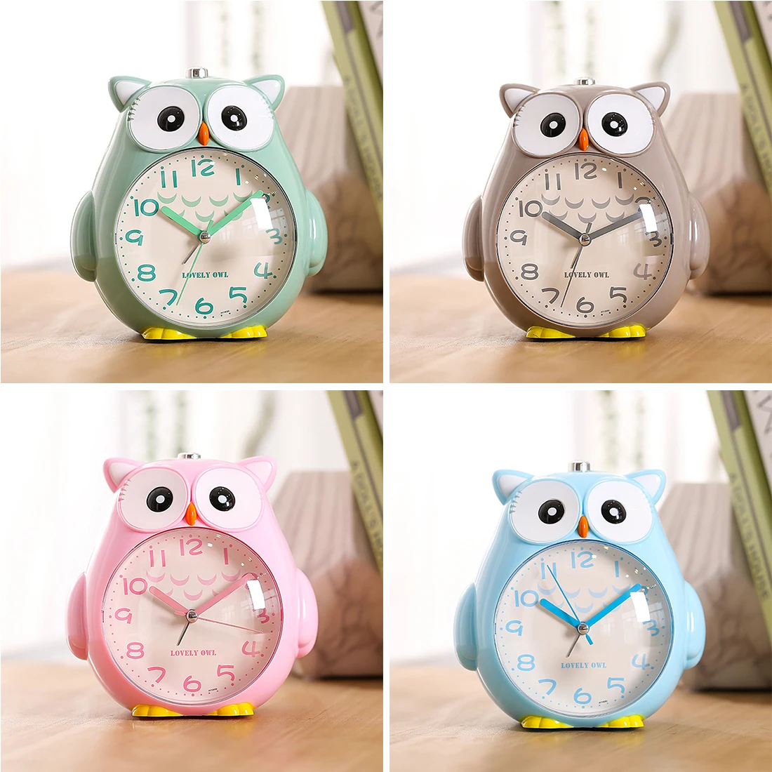 Christmas Gift Cute Owl Alarm Clock Creative Luminous ...