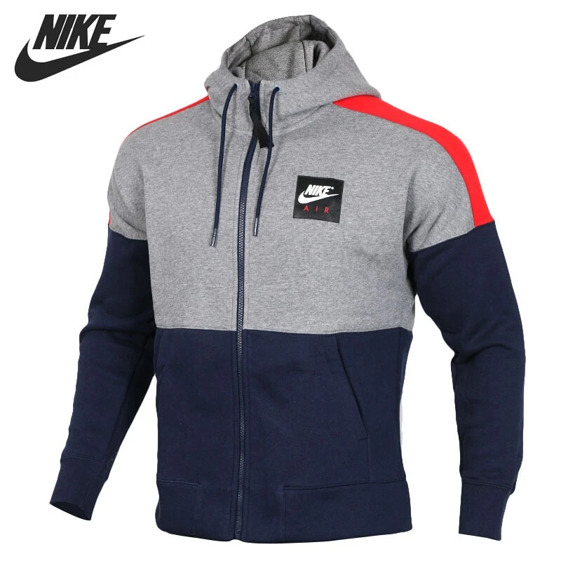 Original nueva 2018 NIKE NSW HOODIE aire FLC de los hombres chaqueta con capucha ropa deportiva|Chaquetas para running| - AliExpress