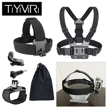 

Accessories Set For Gopro Hero 6 5 Chest Mount Head strap Band For Go pro Hero 5 Float Grid For Xiaomi Yi 4K SJCAM Action Camera