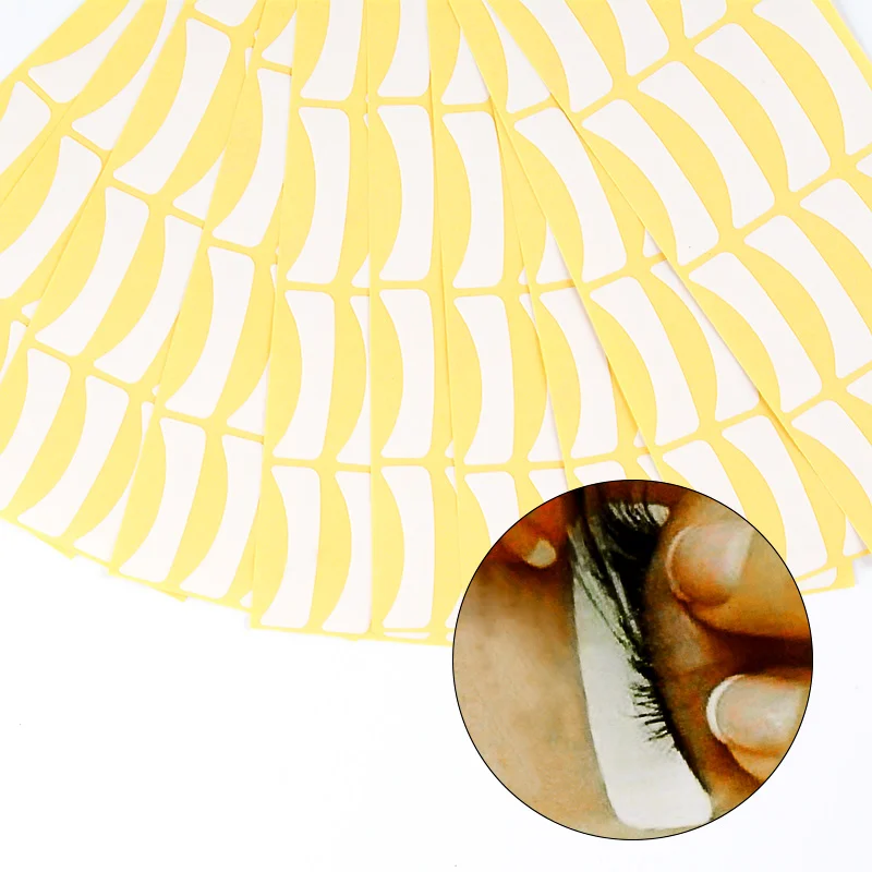100 Pairs Eyelid Isolation Paper Eyelash Extension Pad For Adhesive Sticker Wrap DIY Beauty Makeup Tool | Красота и здоровье
