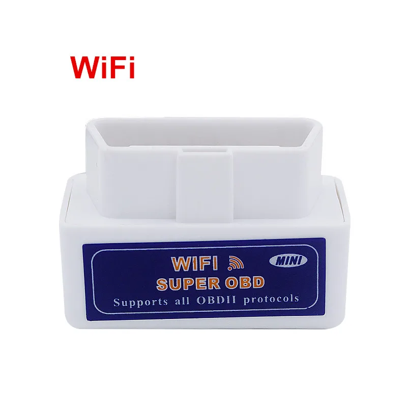 Супер Мини ELM 327 V1.5 wifi Real PIC18F25K80 OBD2 диагностический инструмент ELM327 Wi-Fi 1,5 автоматический OBDII сканер для IOS Android - Цвет: White Mini WIFI